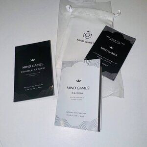 Mind Games Extrait De Parfum Spray Samples Double Attack & Caissa 2ml In Pouch
